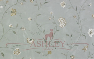 Climbing Floral Dupion French Grey 31413-05 James Hare Limited Botanical Silks    