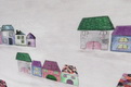 Тюль для штор в детскую - разноцветные домики