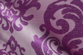 Ткани с классическим рисунком для штор в кабинет - сиреневый цвет с узорами